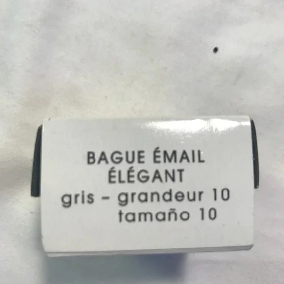 Avon 2012 Enamel Elegance Ring - grey -Size 10 - Picture 3 of 9